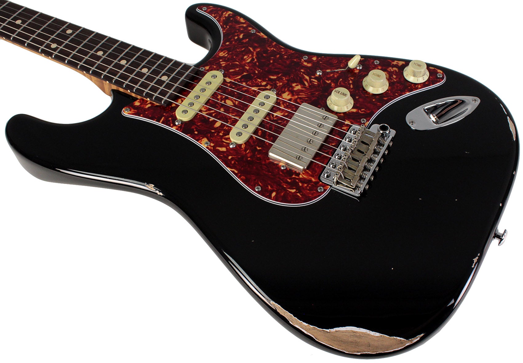 Suhr Select Classic S Antique HSS Guitar, Roasted Flamed Neck