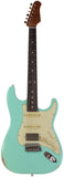 Suhr Select Classic S Antique HSS Guitar, Roasted Flamed Neck, Surf Green, Rosewood
