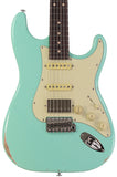 Suhr Select Classic S Antique HSS Guitar, Roasted Flamed Neck, Surf Green, Rosewood