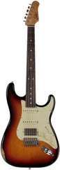 Suhr Select Classic S Antique HSS Guitar, Roasted Flamed Neck, 3-Tone Burst, Rosewood