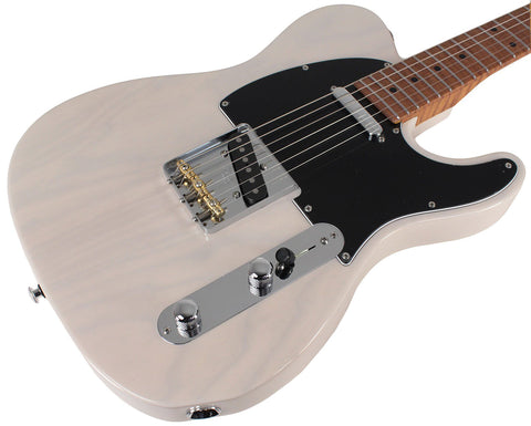 Suhr Select Classic T Roasted, Flamed, Swamp Ash, Trans White