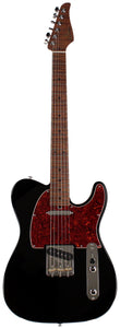 Suhr Select Classic T Roasted, Flamed, Swamp Ash, Black