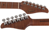 Suhr Select Classic T Roasted, Flamed, Swamp Ash, Black