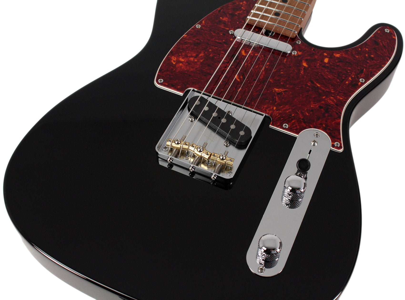 Suhr Select Classic T Guitar, Roasted Flamed Neck, Black