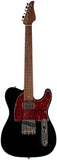 Suhr Select Classic T HS Roasted, Flamed, Swamp Ash, Black, Hardshell