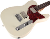 Suhr Select Classic T HH Guitar, Roasted Flamed Neck, Olympic White, Rosewood