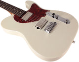 Suhr Select Classic T HH Guitar, Roasted Flamed Neck, Olympic White, Rosewood