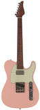 Suhr Classic T HS Roasted Select Guitar, Flamed, Maple, Shell Pink