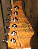 Suhr Classic T Roasted Select Guitar, Flamed, Maple, Sonic Blue