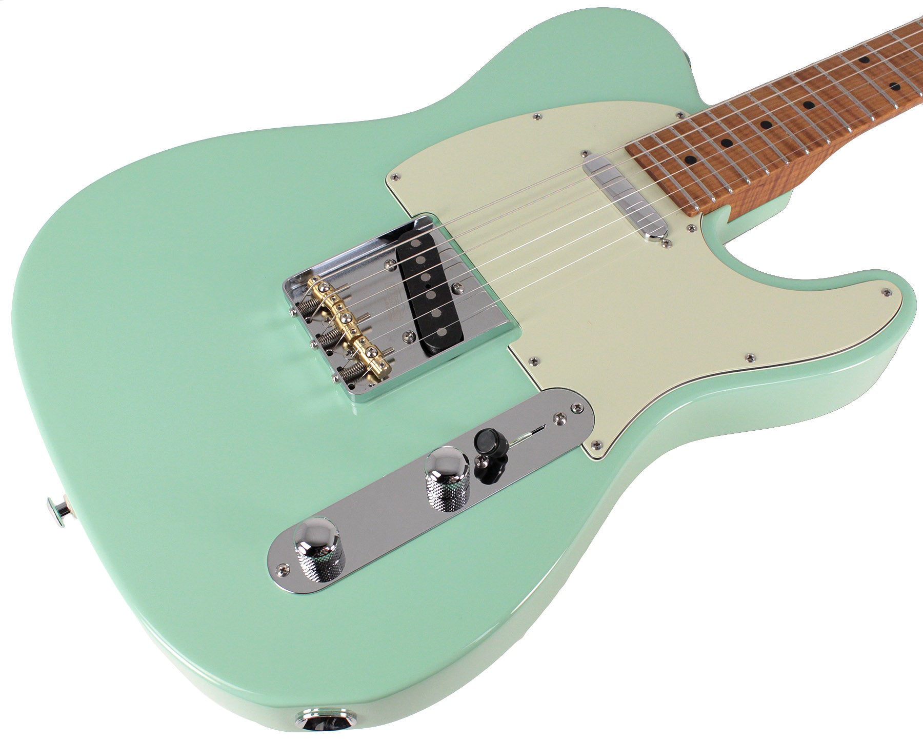 Suhr Classic T Roasted Select Guitar, Maple, Surf Green