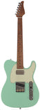Suhr Classic T HS Roasted Select Guitar, Maple, Surf Green