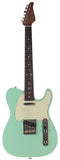 Suhr Classic T Roasted Select Guitar, Flamed, Rosewood, Surf Green