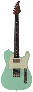 Suhr Select Classic T HS Roasted Body and Neck, Flamed, Rosewood, Surf Green