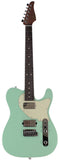 Suhr Classic T HH Guitar, Roasted Body and Neck, Flamed, Rosewood, Surf Green