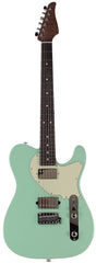 Suhr Classic T HH Guitar, Roasted Body and Neck, Flamed, Rosewood, Surf Green