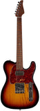 Suhr Select Classic T HS Roasted, Flamed, Swamp Ash, 3-Tone Burst, Hardshell