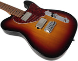 Suhr Select Classic T HH Guitar, Roasted Flamed Neck, 3-Tone Burst