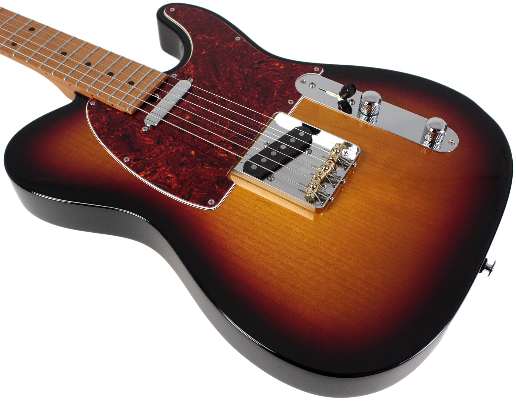 Suhr Select Classic T Guitar, Roasted Neck, 3-Tone Burst, Maple