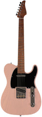 Suhr Select Classic T Roasted, Flamed, Swamp Ash, Trans Shell Pink, Hardshell