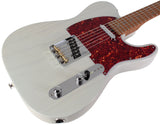 Suhr Select Classic T Roasted, Flamed, Swamp Ash, Trans Sonic Blue, Hardshell