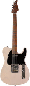 Suhr Select Classic T Roasted, Flamed, Swamp Ash, Trans White, Hardshell
