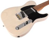 Suhr Select Classic T Roasted, Flamed, Swamp Ash, Trans White, Hardshell