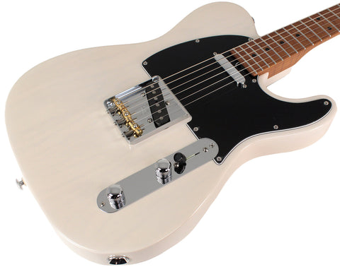 Suhr Select Classic T Roasted, Flamed, Swamp Ash, Olympic White, Aged Green