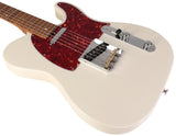 Suhr Select Classic T Roasted, Flamed, Swamp Ash, Olympic White, Hardshell