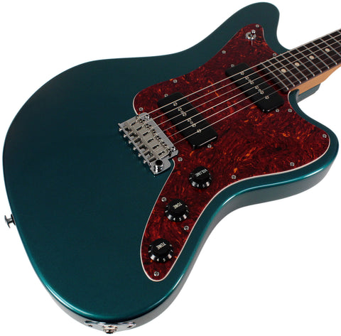 Suhr Select Classic JM Guitar, Roasted Neck, Ocean Turquoise Metallic, S90, 510