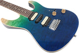 Suhr Modern Plus Curly Limited Guitar, Aqua Blue Gradient