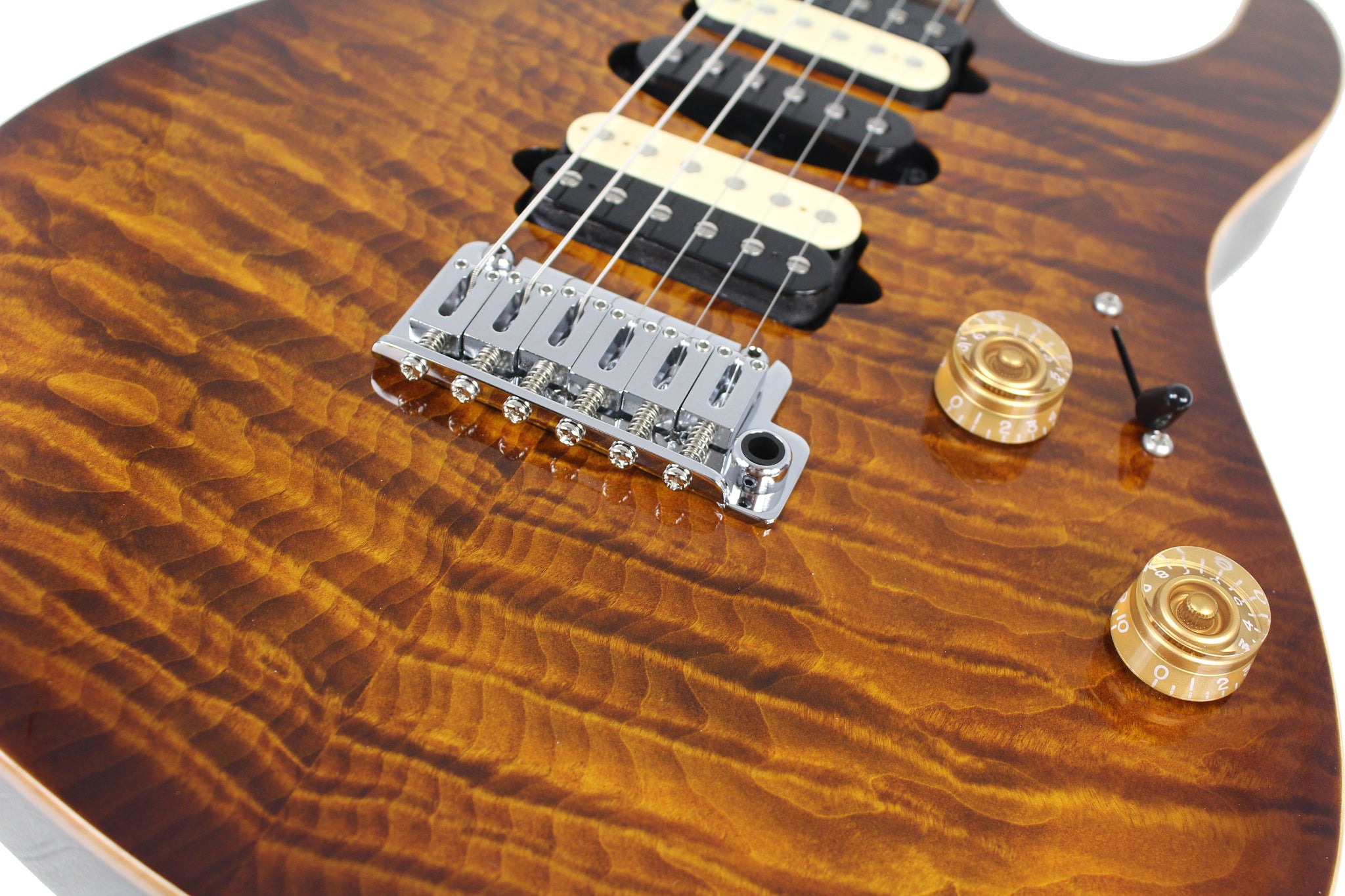 Suhr Modern Plus Curly Limited Guitar, Bengal Burst