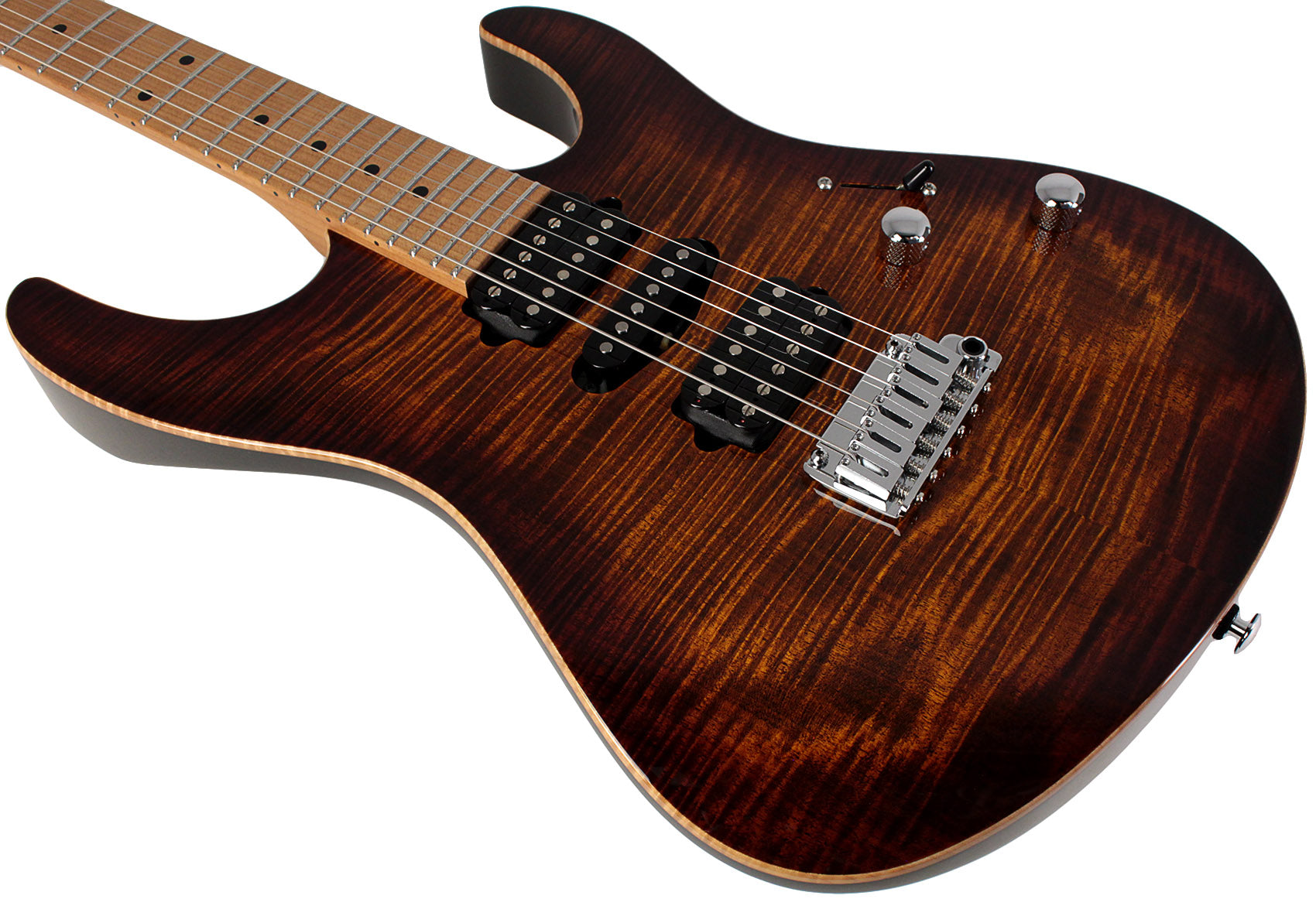 【ハンバーグ寿司】 SCHECTER ギター Suhr SSH+搭載 Suhr Modern Plus Guitar, Bengal Burst, Roasted Maple, HSH