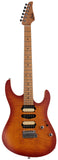 Suhr Limited Modern Satin Flame Guitar, Honey Burst, Hardshell Case