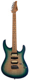 Suhr Limited Modern Satin Flame Guitar, Island Burst, Hardshell Case