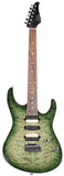 Suhr Modern Select Guitar, Quilted Maple, Trans Green Burst