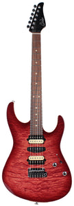 Suhr Modern Select Guitar, Quilted Maple, Trans Wine