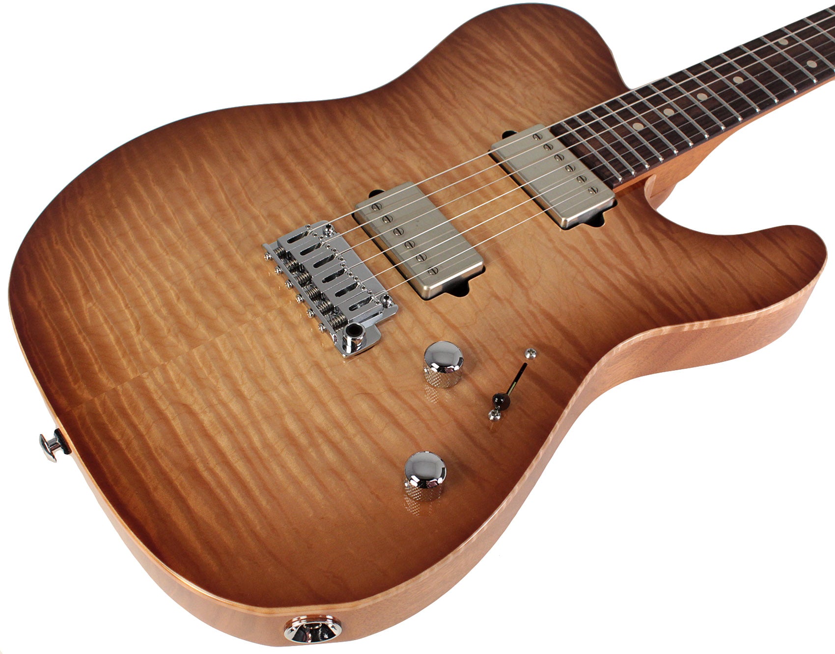 Suhr Select Modern T Mahogany Guitar Natural Burst Humbucker Music