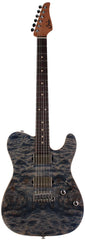 Suhr Select Modern T Mahogany Guitar, Trans Blue Denim Slate Burl