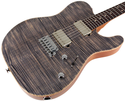 Suhr Select Modern T Mahogany Guitar, Trans Blue Denim Slate
