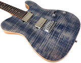 Suhr Select Modern T Mahogany Guitar, Trans Blue Denim Slate