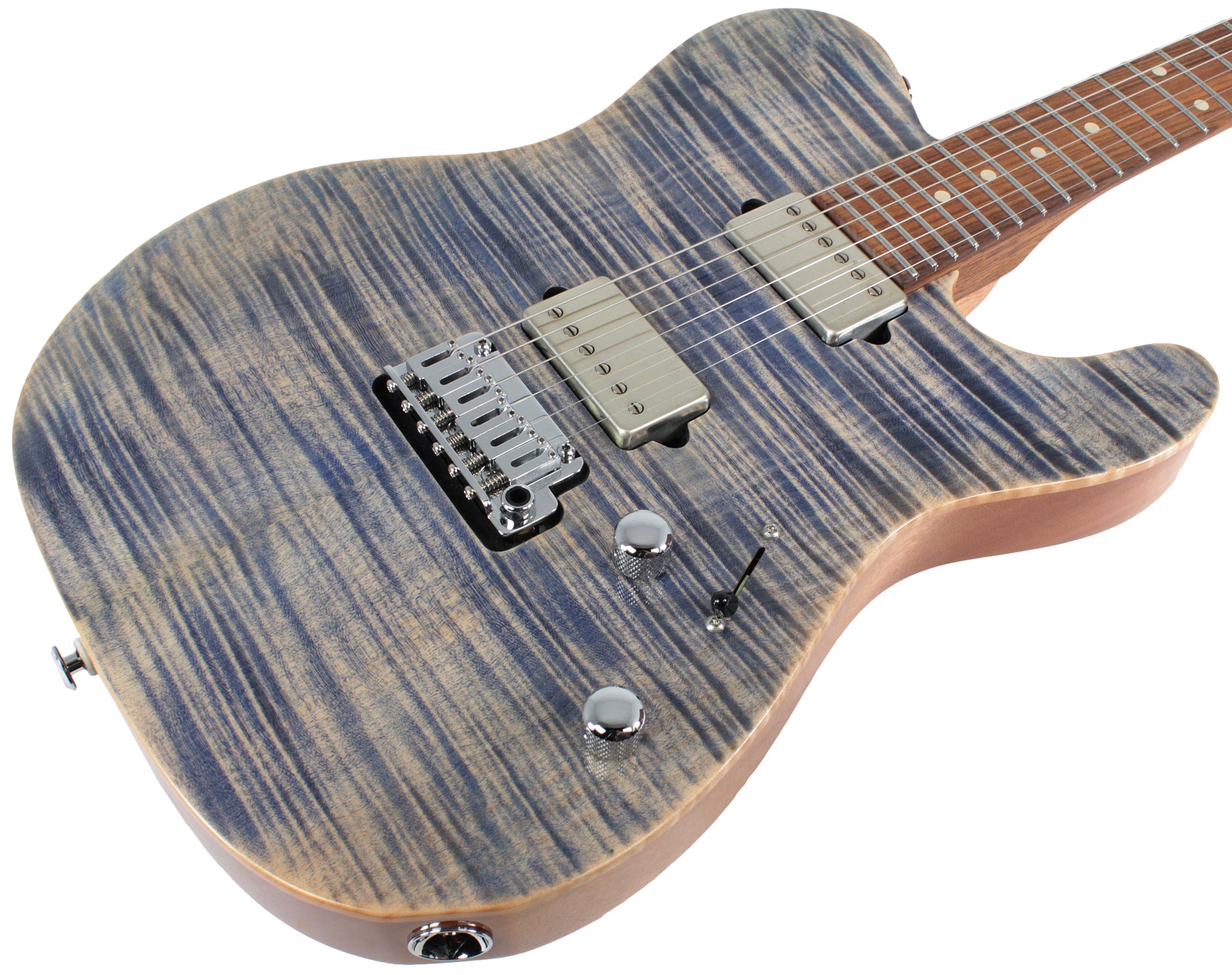 Suhr Modern T Select Guitar, Trans Blue Denim Slate | Humbucker Music