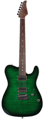 Suhr Modern T Select Guitar, Trans Green Burst