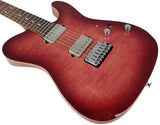 Suhr Modern T Select Guitar, Faded Trans Wine Burst