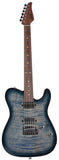 Suhr Select Modern T Mahogany Guitar, Faded Trans Whale Blue Burst