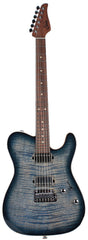 Suhr Select Modern T Mahogany Guitar, Faded Trans Whale Blue Burst