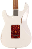 Suhr Select Classic S Antique HSS Guitar, Roasted Flamed Neck, Olympic White, Maple