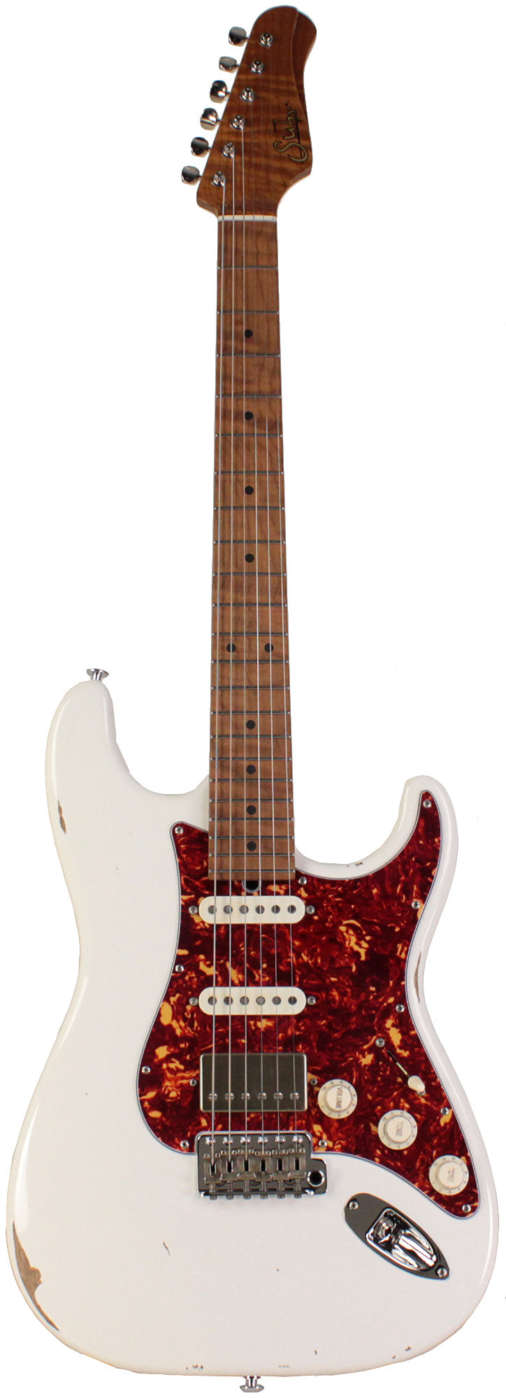 Suhr Select Classic S Antique HSS Guitar, Roasted Flamed Neck
