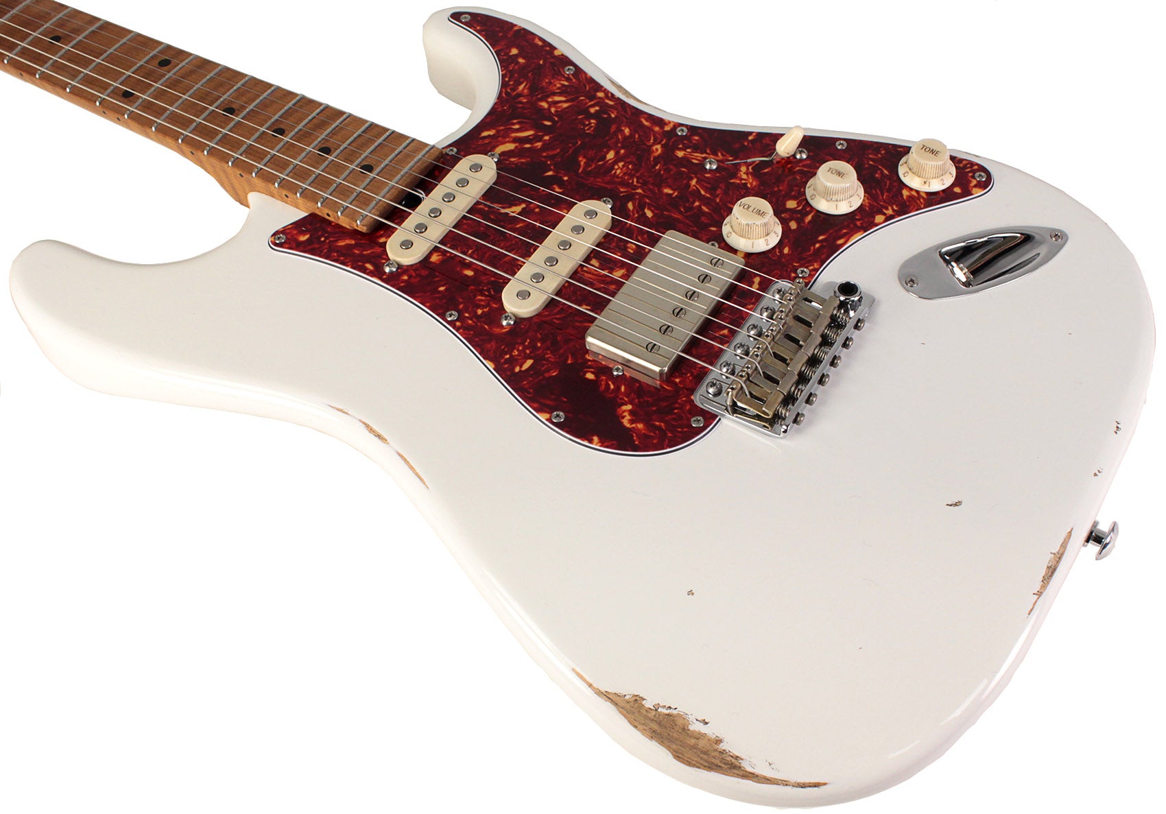 Suhr Select Classic S Antique HSS Guitar, Roasted Flamed