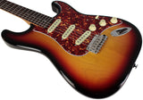 Suhr Select Classic S Guitar, Roasted Flamed Neck, 3-Tone Burst, Rosewood