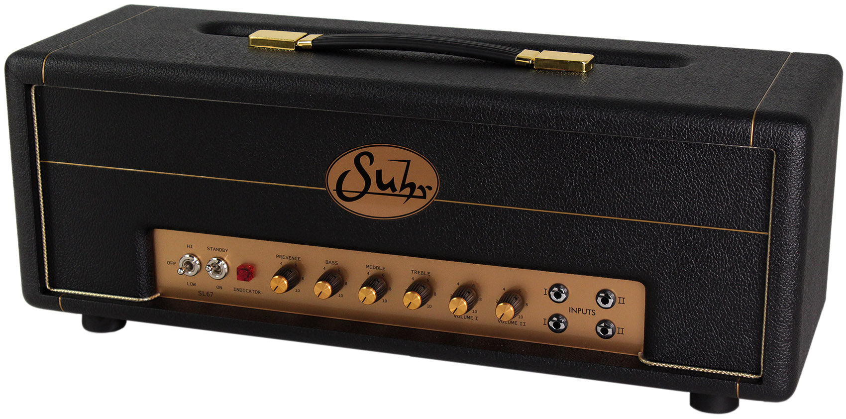 Suhr SL67 Hand Wired 50 Watt Head, 2x12 Deep Cab, Gold Grille